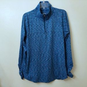 Columbia Pull Over Jacket Layer Top Blue Red Print XL